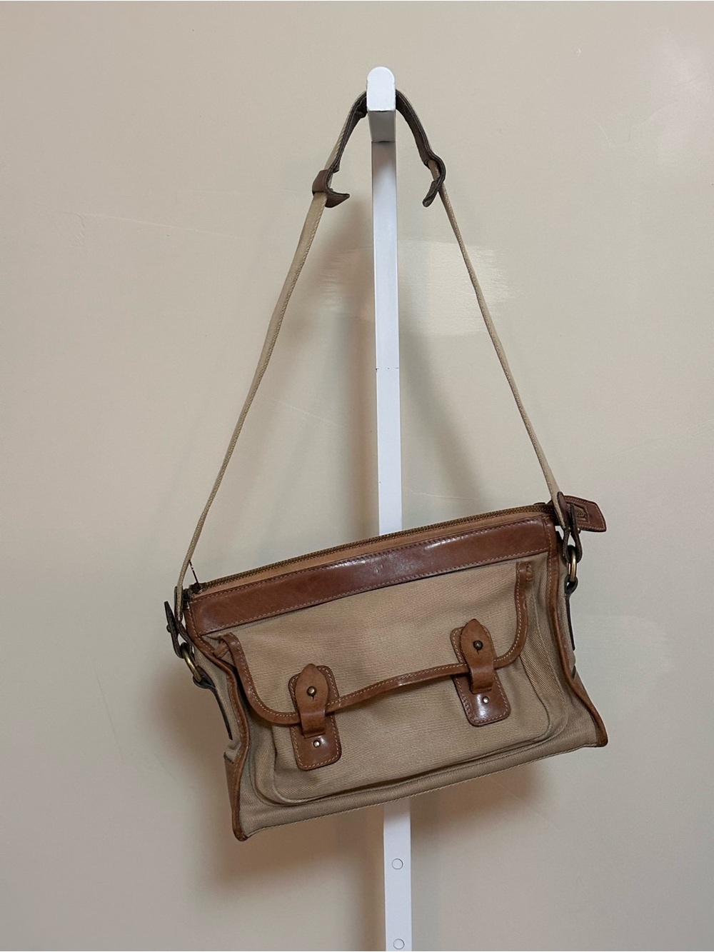 1980’s Ghurka No. 8 Messenger Bag No. A864 Vintage Canvas Leather Crossbody